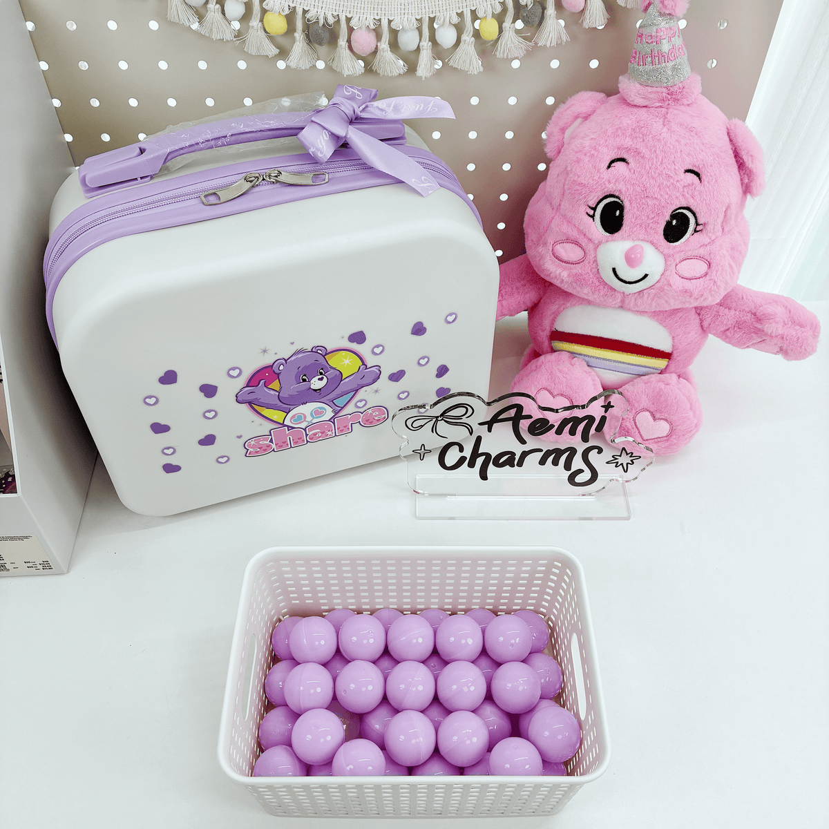 A-【Kawaii Lucky Scoop Suitcase Set】- Edición de 14"