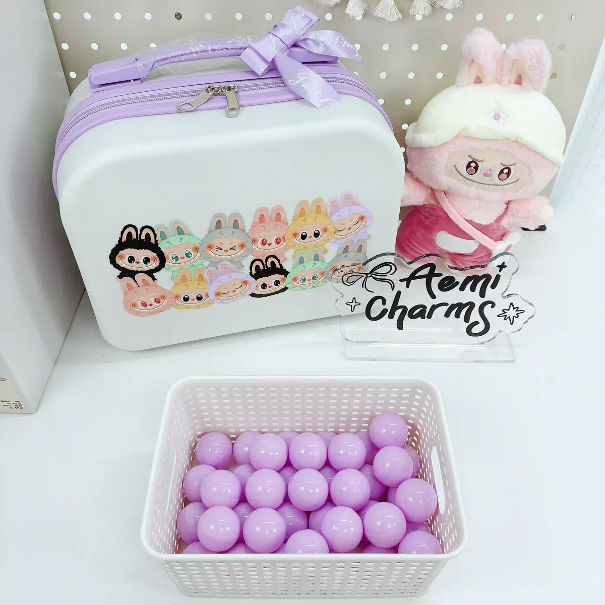 A-【Kawaii Lucky Scoop Suitcase Set】- Edición de 14"