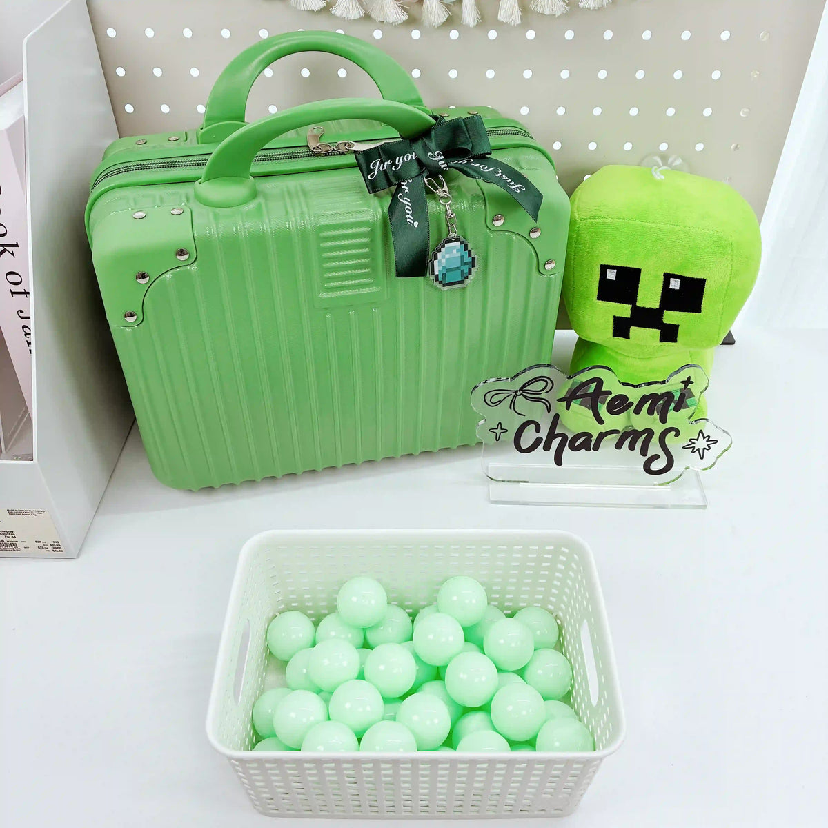 A-【Kawaii Lucky Scoop Suitcase Set】- Edición de 14"