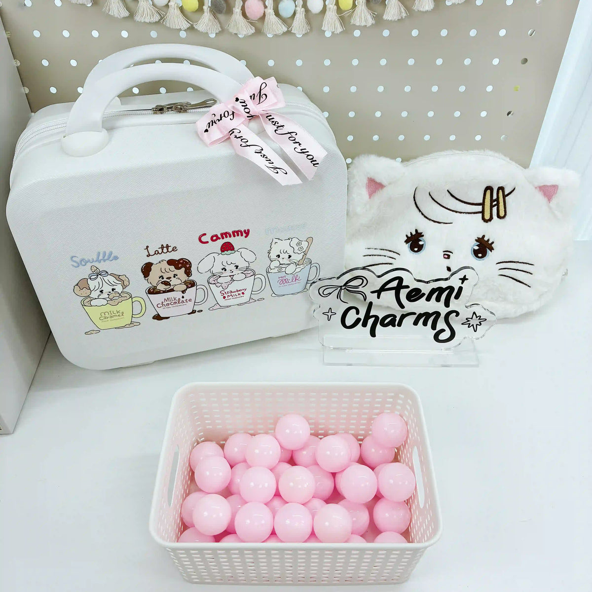 A-【Kawaii Lucky Scoop Suitcase Set】- Edición de 14"