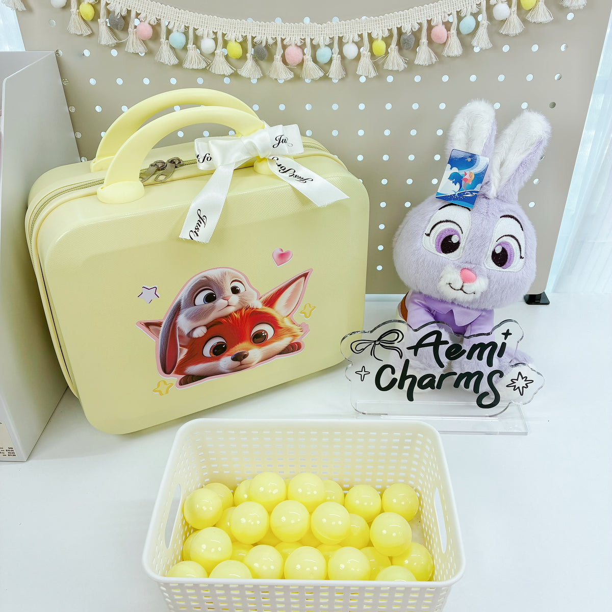 A-【Kawaii Lucky Scoop Suitcase Set】- Edición de 14"