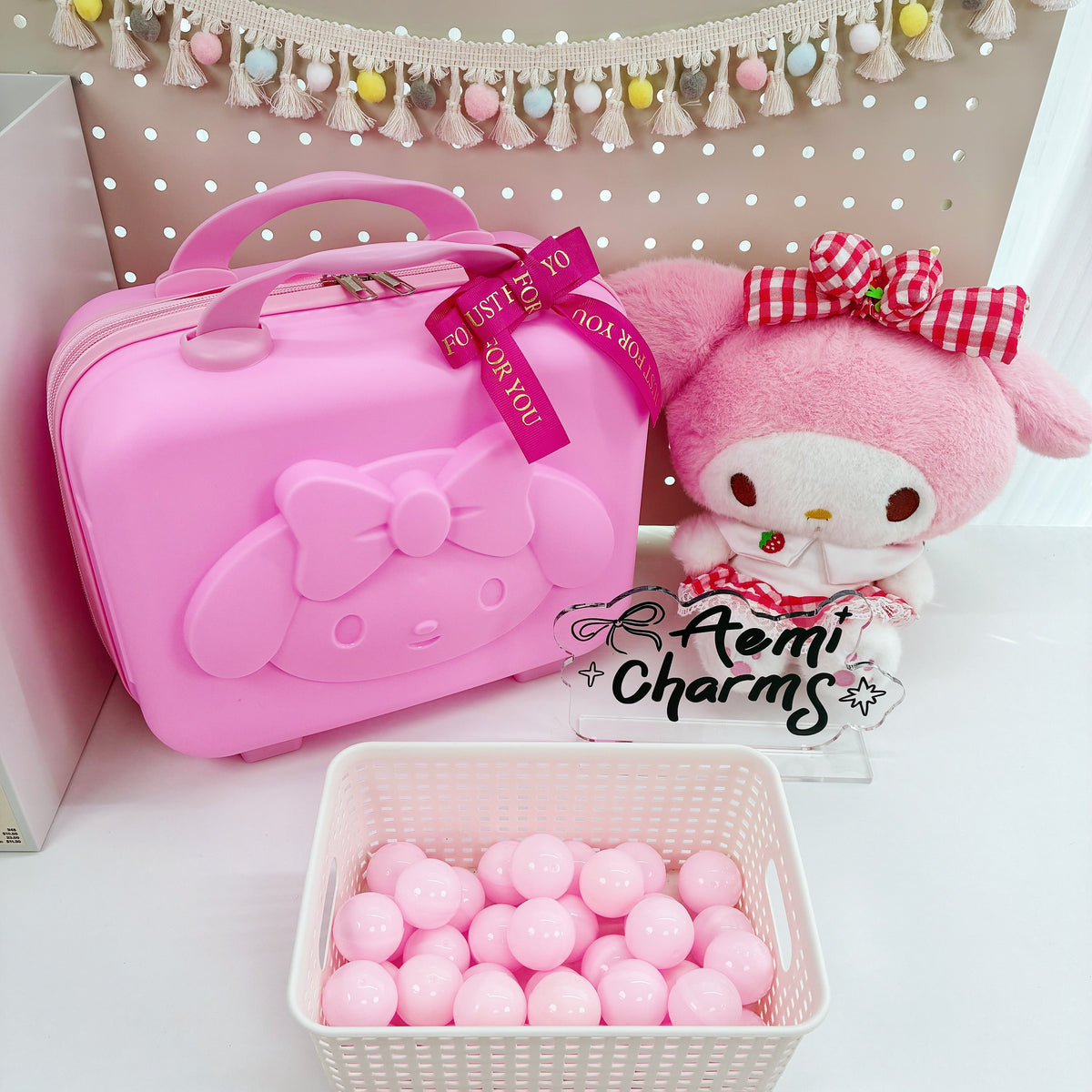 A-【Kawaii Lucky Scoop Suitcase Set】- Edición de 14"